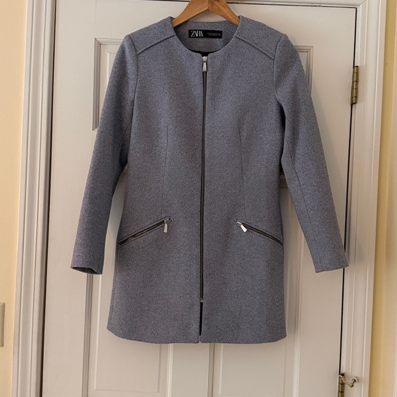 Zara Jackets & Blazers - Zara Women's Classic Navy Tweed Blazer